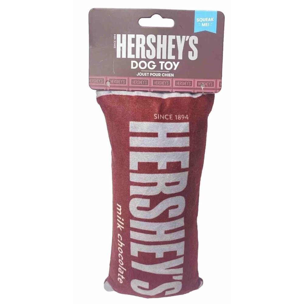 Hershey's Milk Chocolate Squeaky Dog Plush Soft Toy For Dogs New